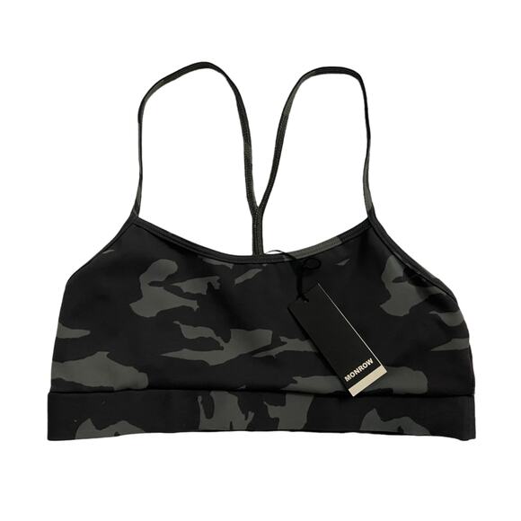 Monrow Green Camouflage Sport Bra Size XS - Picture 5 of 8